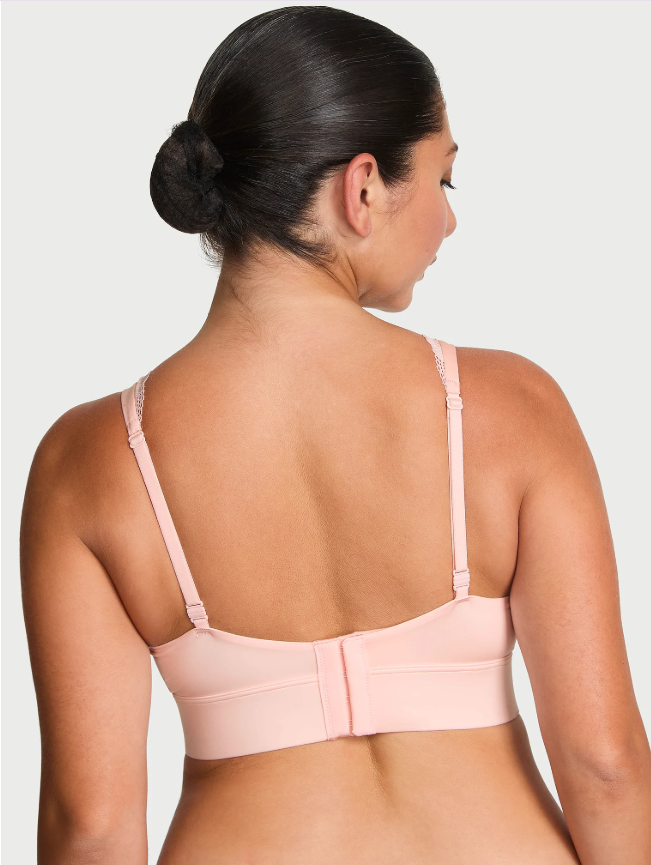 Brasier Victoria Secret tipo bralette con escote pronunciado y ribete de encaje para mastectomía L